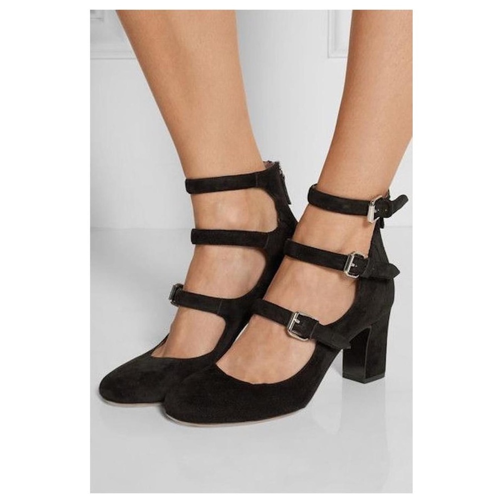 Tabitha Simmons Triple-Bukle Heels